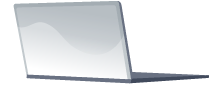 Laptop on desk