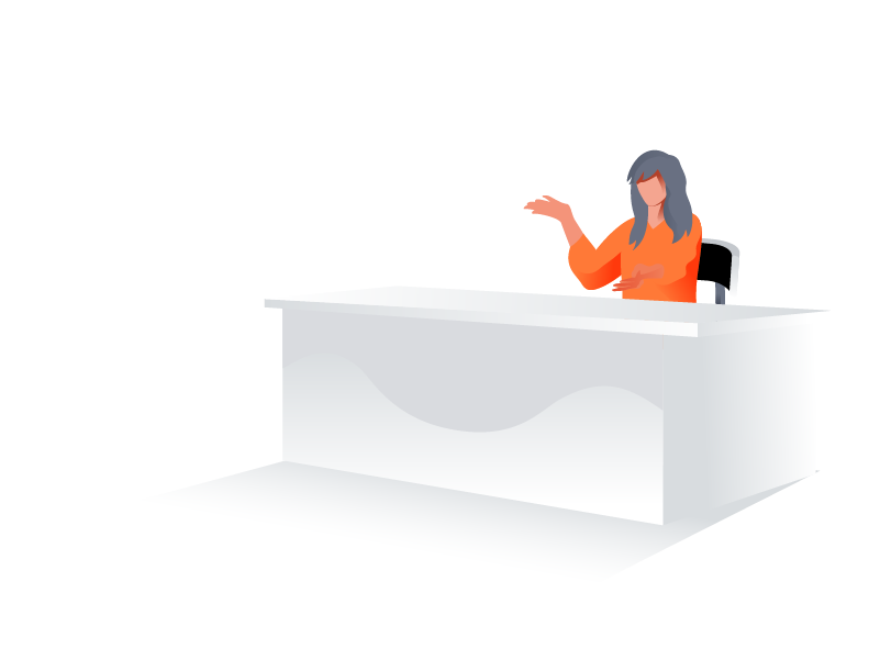 Person at Reception
