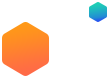 Small blue orange hexs
