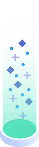 Particles emitting from circle