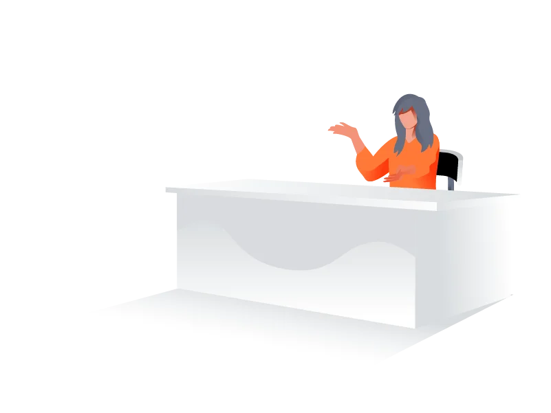 Person at Reception
